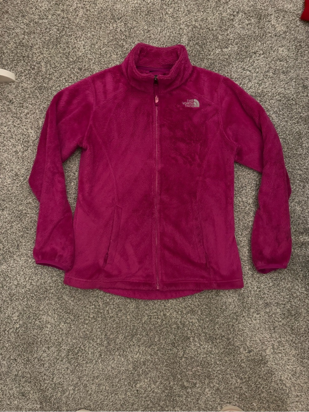 The North Face Kids Full-Zip Fleece Jacket in Bright Pink
